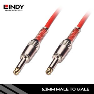 KABEL AUDIO 6.3MM MONO, MERAH, 10M