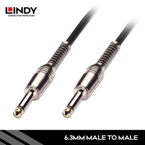 KABEL AUDIO 6.3MM MONO, HITAM, 10M