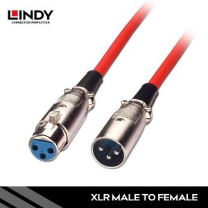KABEL XLR MICROFON, MERAH, 3M