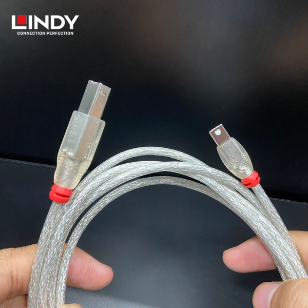 Kabel USB 2.0 Mini-A to Type B, Transparan, 2M - Image 2