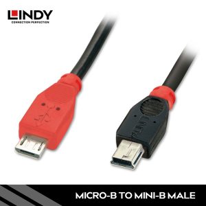 KABEL USB 2.0, MICRO-B TO MINI-B, OTG, 0.5M