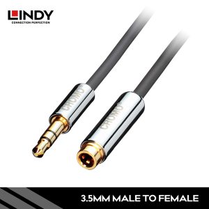 KABEL AUDIO EXTENSION 3.5MM, CROMO, 1M