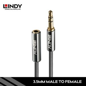 KABEL AUDIO EXTENSION 3.5MM, CROMO, 5M