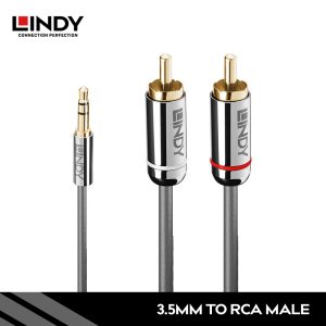 KABEL AUDIO  3.5MM TO RCA STEREO, CROMO, 2M