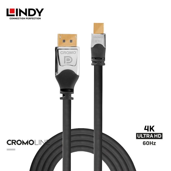 Kabel Displayport 1.3, Mini Displayport to Displayport, Cromo, 3M - Image 2