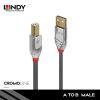 KABEL USB 2.0, TYPE A TO TYPE B, CROMO, 1M