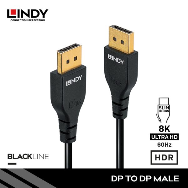 Kabel Slim DisplayPort 1.4, DisplayPort to DisplayPort, 0.5M