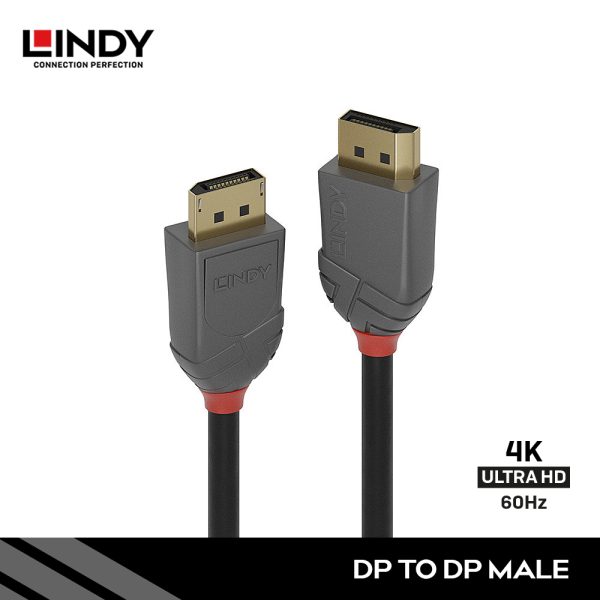 Kabel Displayport, Displayport to Displayport, Anthra 7.5M