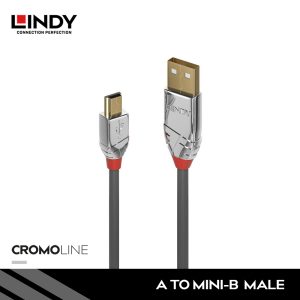 Kabel USB 2.0, Type A to Mini-B, Cromo, 7.5M