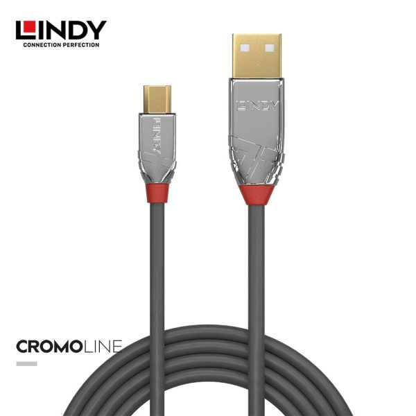 Kabel USB 2.0, Type A to Micro-B, Cromo, 2M - Image 2