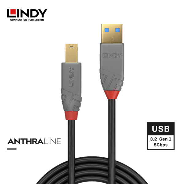Kabel USB 3.2 Gen 1, Type A to Type A, Anthra, 2M - Image 2