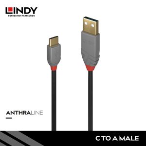 KABEL USB 2.0, TYPE C TO A, ANTHRA, 2M