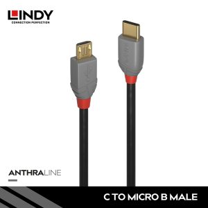 KABEL USB 2.0, TYPE C TO MICRO-B, ANTHRA, 1M
