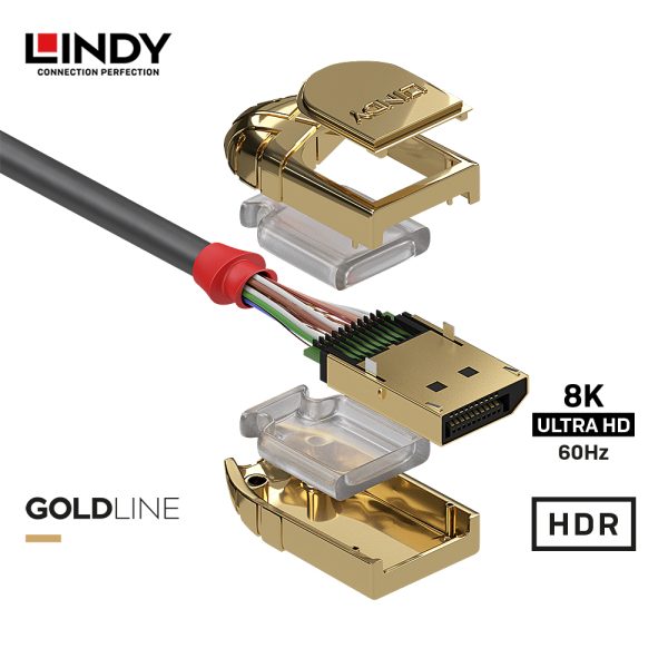 Kabel DisplayPort1.4, DisplayPort to DisplayPort, Gold 2M - Image 3
