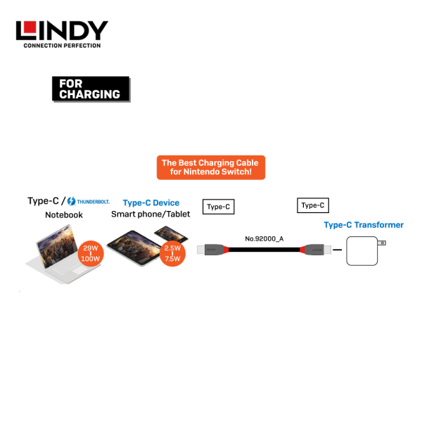 Kabel USB 4 Gen 3X2, Type C to Type C, PD 240W, Anthra, 2M - Image 8