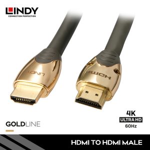 KABEL HDMI 2.0 HIGH SPEED, HDMI TO HDMI, GOLD 1M