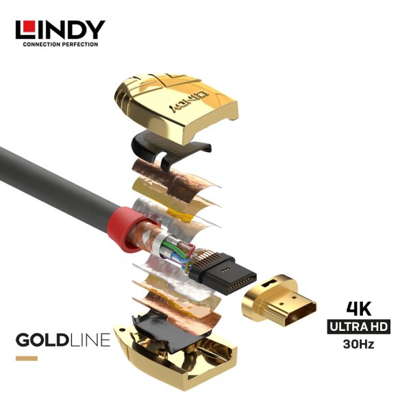 KABEL HDMI 1.4 STANDARD, HDMI TO HDMI, GOLD 15M - Image 2