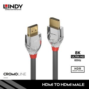 KABEL HDMI 2.0 HIGH SPEED, HDMI TO HDMI, CROMO 2M