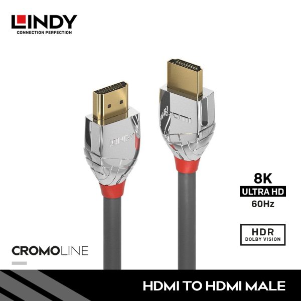 KABEL HDMI 2.0 HIGH SPEED, HDMI TO HDMI, CROMO 2M