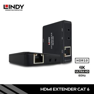 Extender HDMI 4K60 via CAT 6 dengan PoC, 70M