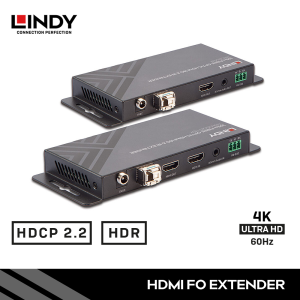 Extender HDMI 4K60 via Fiber Optic, dengan IR & RS232, 300M / 1000M