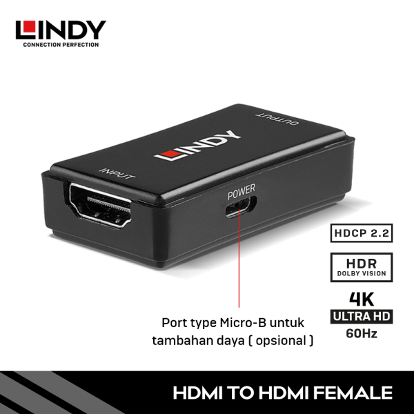 Repeater Extension Coupler HDMI 2.0 18G, 4K, 50M