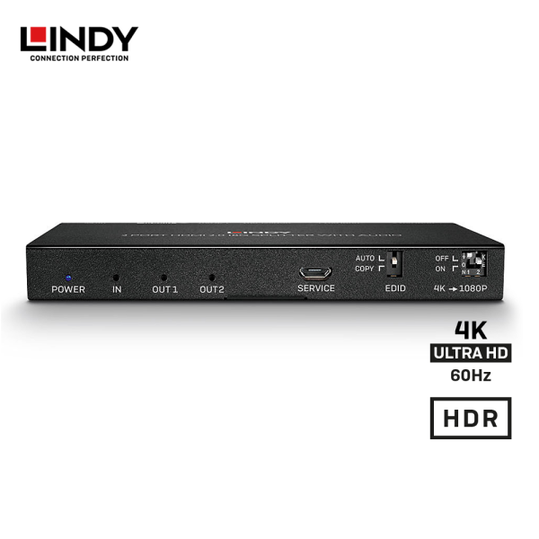 Spliiter HDMI, 2 Port, 18G, 4K, dengan Audio & Downscaling - Image 2