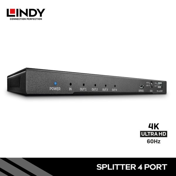 SPLITTER HDMI 2.0, 4 PORT, 18G, 4K, DENGAN AUDIO & DOWNSCALING