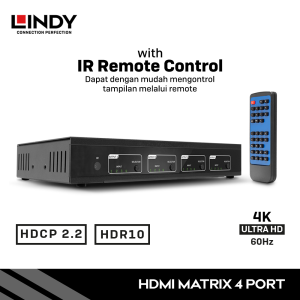 Matrix HDMI 18G & Audio, 4 Port
