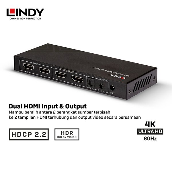 Matrix HDMI 18G & Audio, 2 Port - Image 2
