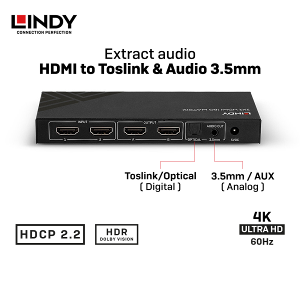 Matrix HDMI 18G & Audio, 2 Port - Image 5