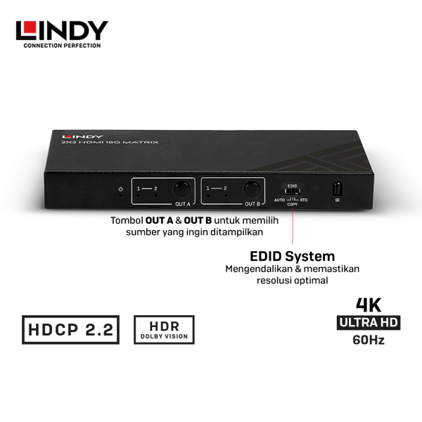 Matrix HDMI 18G & Audio, 2 Port - Image 4