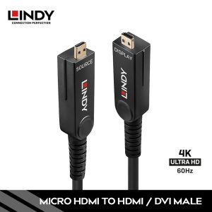 Kabel HDMI 2.0, High Speed, Micro HDMI to HDMI & DVI, Fiber Optic Hybrid, 70M