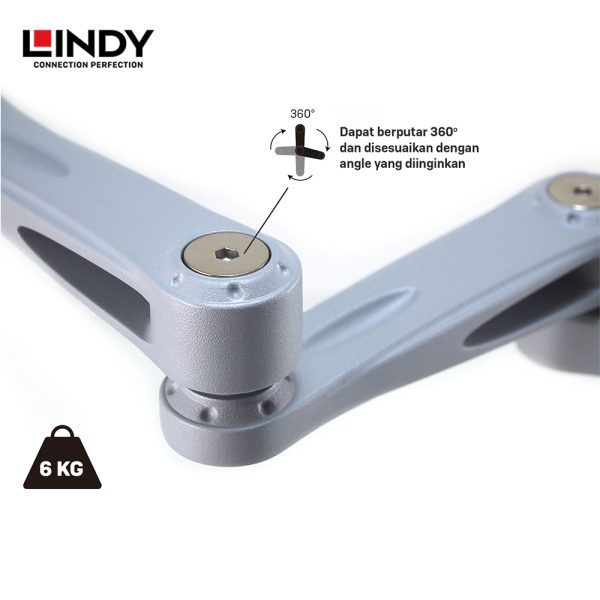 BRACKET ARM MONITOR, ADJUSTABLE, DUAL - Image 3
