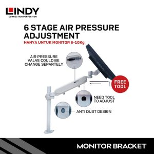 Bracket Arm Monitor, Gas Spring