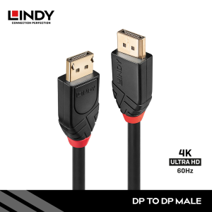Kabel DisplayPort 1.2, DisplayPort To DisplayPort, Black, Aktif, 10M