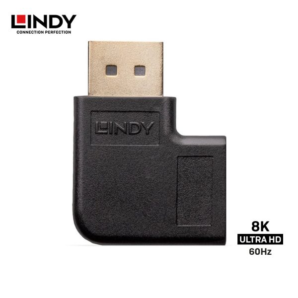 Adapter DisplayPort 1.4, DisplayPort to DisplayPort, Right Angle 90 Degree - Image 2
