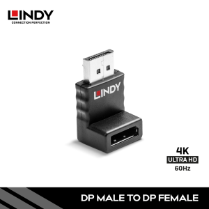 Adapter DisplayPort 1.2, DisplayPORT Male To Female, Up Angle 90 Degree