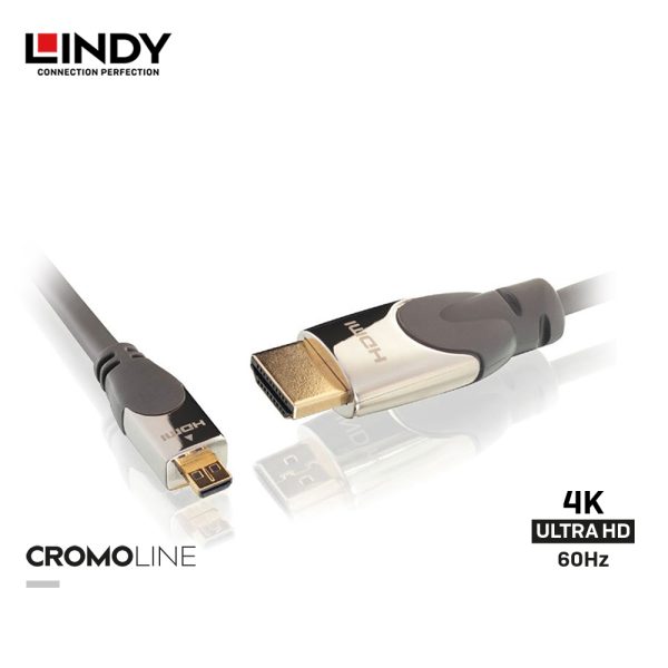 KABEL HDMI 2.0 HIGH SPEED, MICRO HDMI TO HDMI, CROMO  1M - Image 2