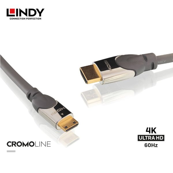 KABEL HDMI 2.0 HIGH SPEED, MINI HDMI TO HDMI, CROMO  2M - Image 2