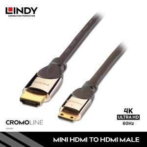 KABEL HDMI 2.0 HIGH SPEED, MINI HDMI TO HDMI, CROMO  2M