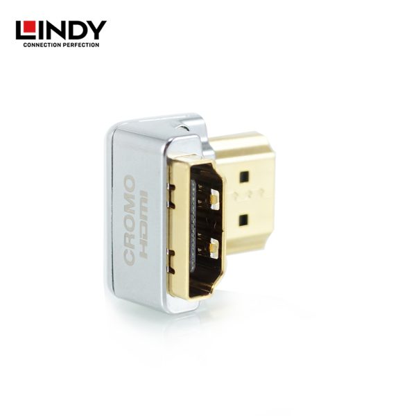 Adapter HDMI 2.0 High Speed, HDMI to HDMI, Cromo, Down Angle 90 Degree - Image 4