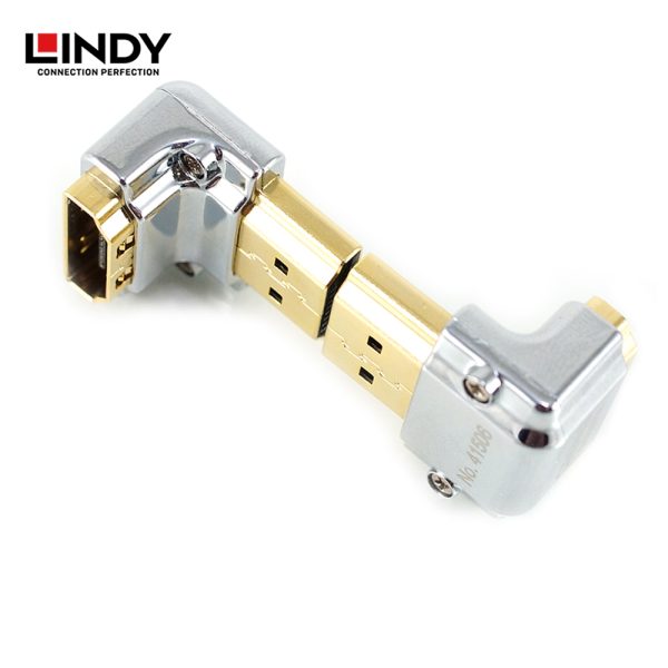 ADAPTER HDMI 2.0 HIGH SPEED, HDMI TO HDMI, CROMO, UP ANGLE 90 DEGREE - Image 3