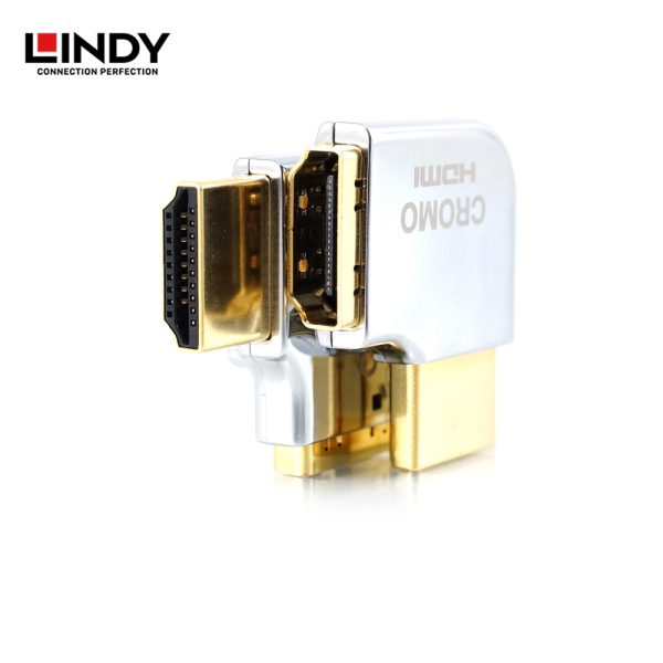 ADAPTER HDMI 2.0 HIGH SPEED, HDMI TO HDMI, CROMO, LEFT ANGLE 90 DEGREE - Image 5