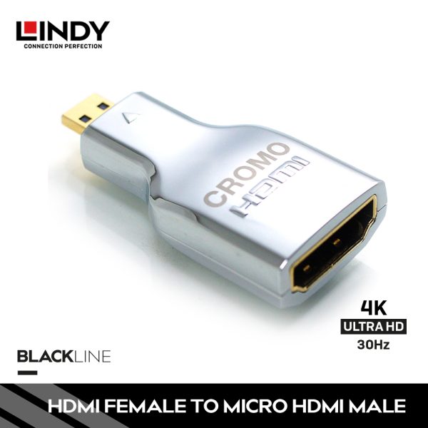 Adapter HDMI 2.0 High Speed, HDMI to Micro HDMI, Cromo