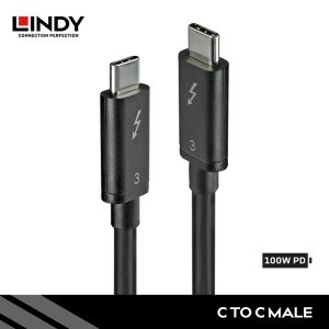 KABEL THUNDERBOLT 3, 1M, 100W
