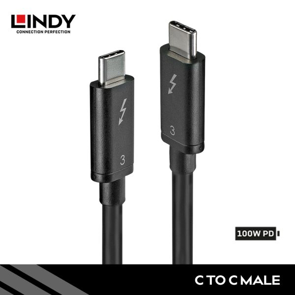 KABEL THUNDERBOLT 3, 1M, 100W