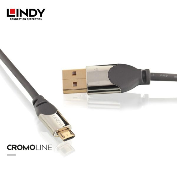 KABEL USB 2.0, TYPE A TO MICRO-B, CROMO, 0.5M - Image 2
