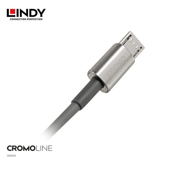 KABEL SLIM USB 2.0, TYPE A TO MICRO-B, CROMO, 2M - Image 3