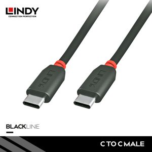 KABEL USB 2.0, TYPE C TO TYPE C, BLACK, 2M